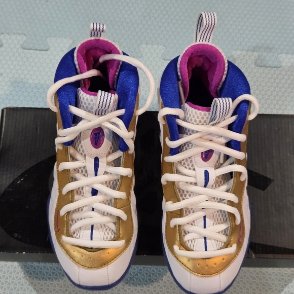 Nike Little Posite One (PS) Little Girls Multicolor Sneakers Size 13c - Picture 2 of 10